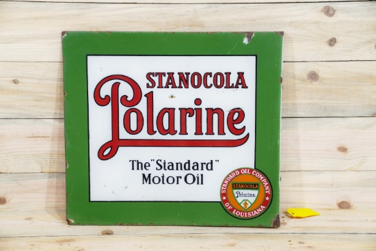 Stanocola Polarine w/ Logo Porcelain Flange Sign TAC 8.5 & 8.25