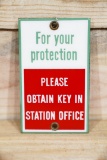 Associated For Your Protection Single Sided Porcelain Sign TAC 9.75
