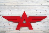 Flying A w/ Wings Single Sided Porcelain Diecut Sign TAC 8