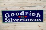 NOS Goodrich Silvertown w/ Logo Single Sided Porcelain Sign TAC 9