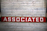 12' Two Piece Associated Single Sided Porcelain Rolled Edge Sign TAC 9