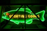 9' Sporting Goods Bass Fish Double Sided Porcelain Neon Sign TAC 8.9