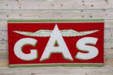 Flying A Chicken Wing GAS Double Sided Porcelain Sign TAC 8.9 & 8.5