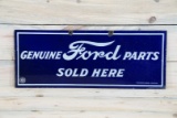 Genuine Ford Parts Sold Here Single Sided Porcelain Sign TAC 8.5