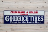 Goodrich Best In The Long Run Single Sided Tin Embossed Metal Sign TAC 9.25