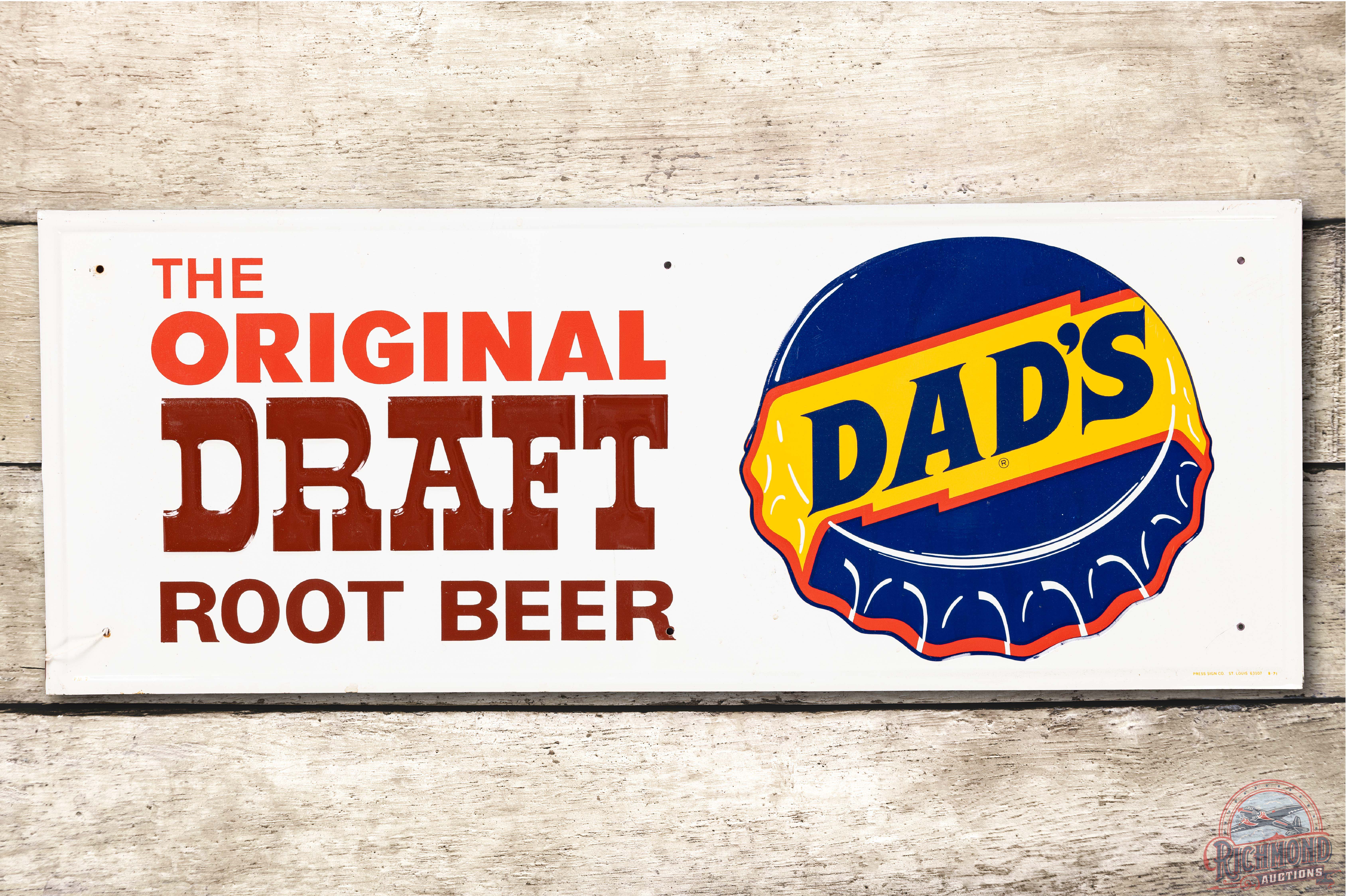 Dad's The Original Draft Root Beer & Logo Metal | Proxibid