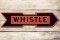 Whistle Right Facing Metal Arrow Sign TAC 9.25