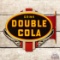 1947 Drink Double Cola Metal Flange Sign TAC 9
