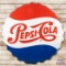 6' Large Pepsi Cola Bottlecap Embossed Metal Sign TAC 8