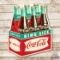 Coca-Cola King Size Six-Pack Metal Sign TAC 8.25