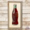 Coca-Cola Bottle & Original Frame Metal Sign TAC 8.9