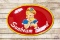 1958 Sunbeam Bread Metal Oval Sign TAC 8.9