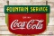 5' Drink Coca-Cola & Attached Fountain Service Porcelain Signs TAC 8.5