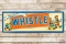 1948 Whistle & 3-Elves Metal Sign TAC 8.25