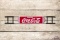 Drink Coca-Cola Logo In Tail Porcelain Door Push Sign TAC 9.5