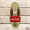 Drink Coca-Coca w/ 2 Bottles Metal Thermometer TAC 8.75
