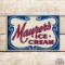 Maurer's Ice Cream Metal Flange Sign TAC 8.25