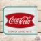 Coca-Cola & Fishtail Logo Metal Flange Sign TAC 9