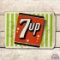 7up w/ Logo Metal Flange Sign TAC 7.25