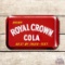 Drink Royal Crown Cola Metal Flange Sign TAC 9.5