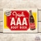 NOS Triple A Root Beer Embossed Tin Sign TAC 9