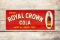 Drink Royal Crown Cola w/ Bottle Metal Sign TAC 8.75