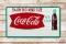 Enjoy Big King Size Coca-Cola w/ Bottle Metal Sign TAC 8.9