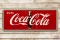 5' Coca-Cola & Bottle Self Framed Metal Sign TAC 9