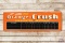 1939 Orange-Crush Metal Score Board Sign TAC 8.5