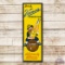 1950 Drink Vernor's Ginger Ale Embossed Vertical Metal Sign TAC 7.75