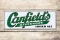 1952 Canfield Beverages Ginger Ale Metal Sign TAC 9.25