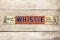 Whistle w/ Two Elves Metal Tacker Sign TAC 8.25