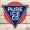 Pure Ice Company Die Cut Porcelain Sign TAC 8