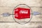 Drink Coca Cola Ice Cold Metal Kay Display Sign & Arrow