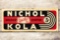 Nichol Kola Embossed Metal Sign TAC 8.5