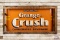 8' NOS Orange Crush Carbonated Beverage Metal Neon Sign in Original Crate TAC 8.5
