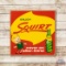 1959 Enjoy Squirt w/ Logo & Bottle Metal Sign TAC 8.25