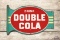 Drink Double Cola Metal Flange Style Sign TAC 7.5
