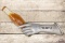 Whistle Cast-Iron 3D Wall Mount Advertising Display w/ Bottle & Left Hand