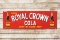 Drink Royal Crown Cola w/ Two-Bottles Metal Sign TAC 8.75