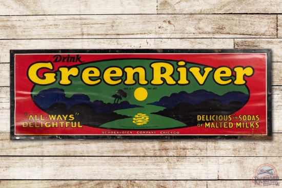 Drink Green River "All-Ways Delicious" Cardboard Sign TAC 7