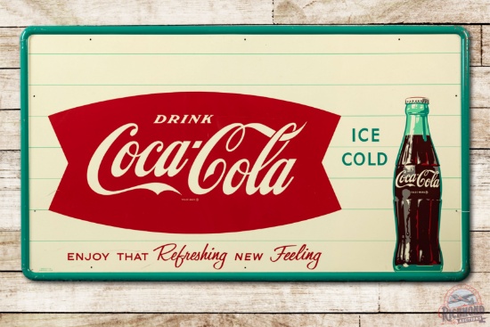 Drink Coca-Cola Ice Cold & Bottle Metal Sign TAC 9
