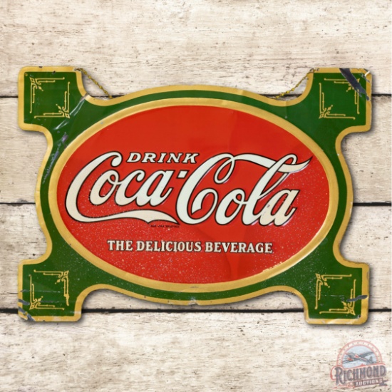 Drink Coca-Cola "The Delicious Beverage" Metal Sign TAC 6.5