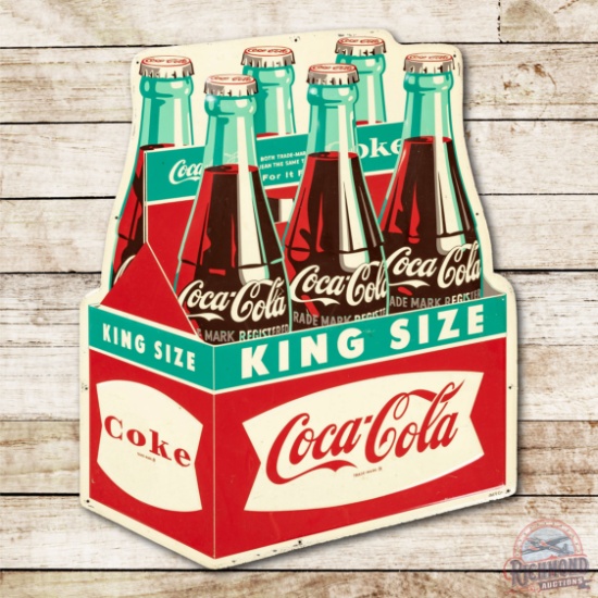 Coca-Cola King Size Six-Pack Metal Sign TAC 8.25