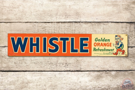 Whistle "Golden Orange Refreshment" & Elf Metal Tacker Sign TAC 8.25