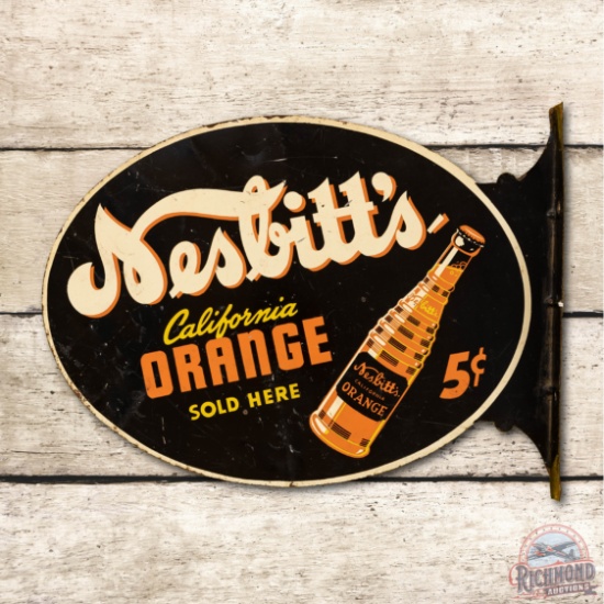 Nesbitt's California Orange Sold Here Metal Flange Sign TAC 7