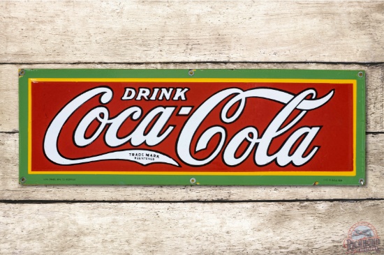 1929 Drink Coca-Cola Porcelain Sign TAC 9.25