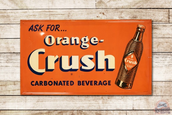 Ask for Orange-Crush w/ Bottle Logo Metal Sign TAC 8.75