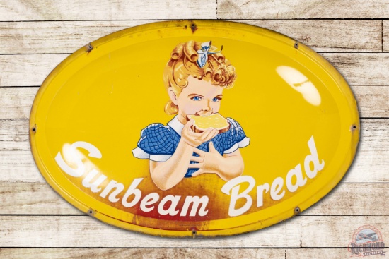 1957 Sunbeam Bread Metal Bubble Sign TAC 7.5