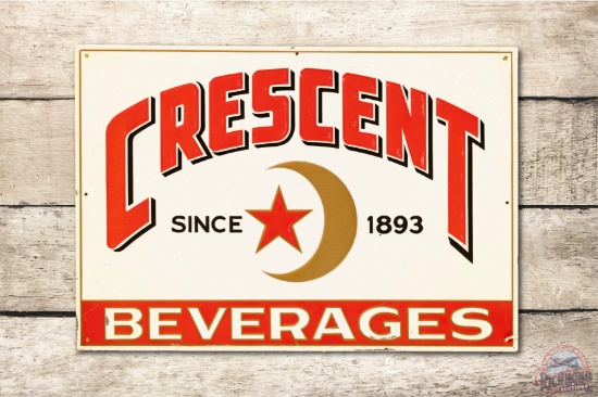 Crescent Beverages w/ Logo Metal Sign TAC 8.5